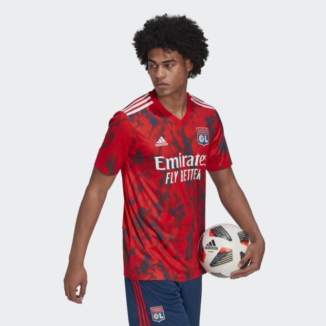 Adidas Camiseta Olympique Lyonnais 22/23 Segunda Equipación Rojo