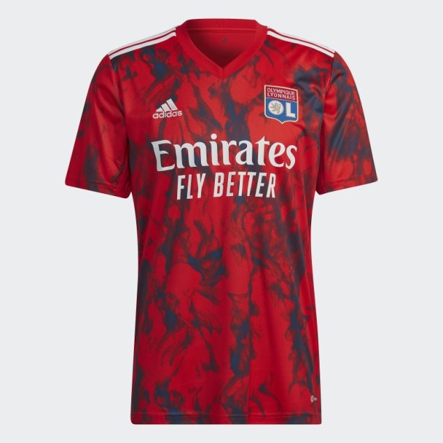 Adidas Camiseta Olympique Lyonnais 22/23 Segunda Equipación Rojo