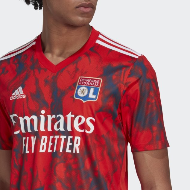 Adidas Camiseta Olympique Lyonnais 22/23 Segunda Equipación Rojo