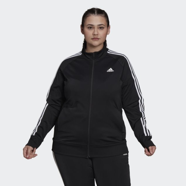 Chaqueta De Chándal Adidas Essentials Warm-up Tricot Slim Con 3 Rayas (talla Grande)