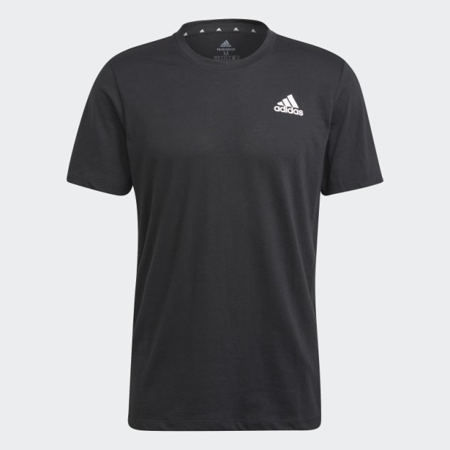 Elegante Adidas Aeroready Diseñada Para Mover Camiseta Deportiva Blanca