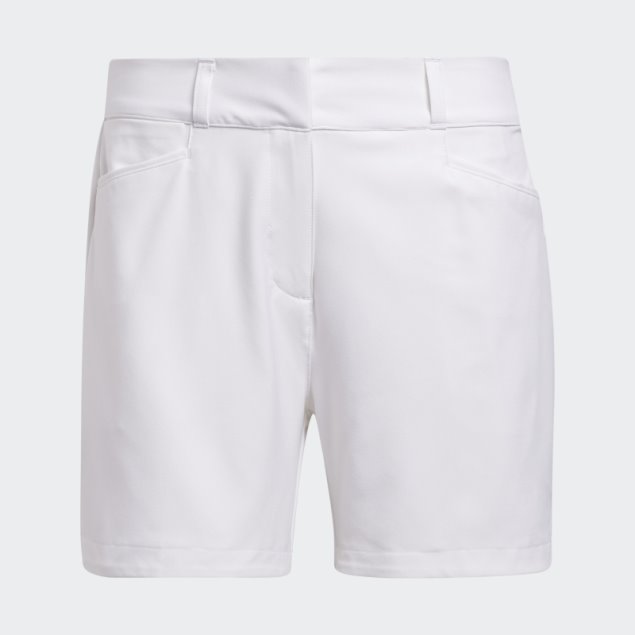 Pantalones Cortos Adidas Solid Blancos De 5 Pulgadas