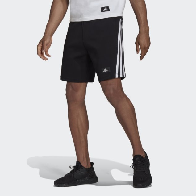 Adidas Sportswear Future Icons Pantalones Cortos De 3 Rayas Caliente Negro