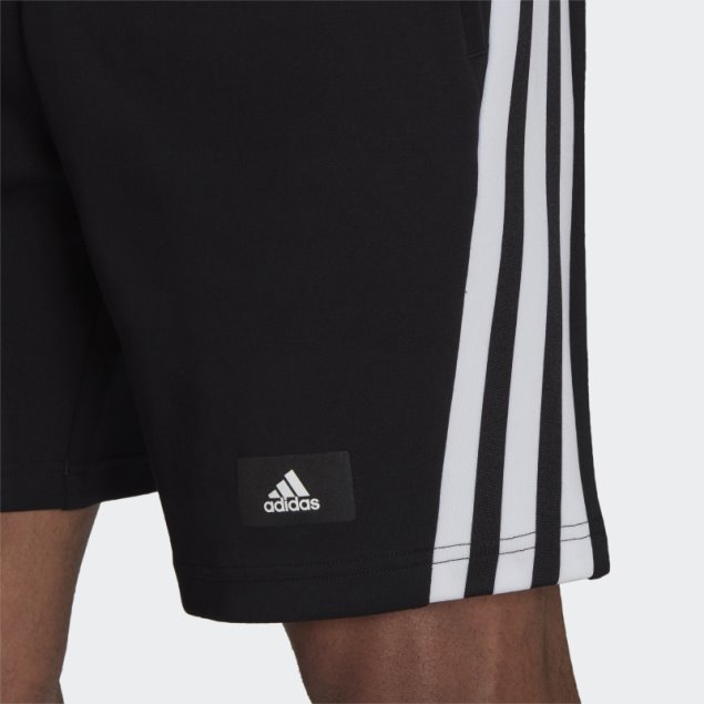 Adidas Sportswear Future Icons Pantalones Cortos De 3 Rayas Caliente Negro