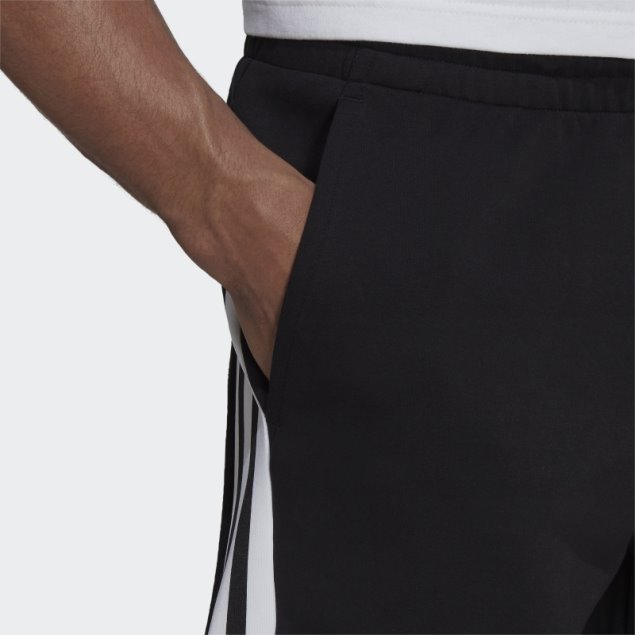 Adidas Sportswear Future Icons Pantalones Cortos De 3 Rayas Caliente Negro