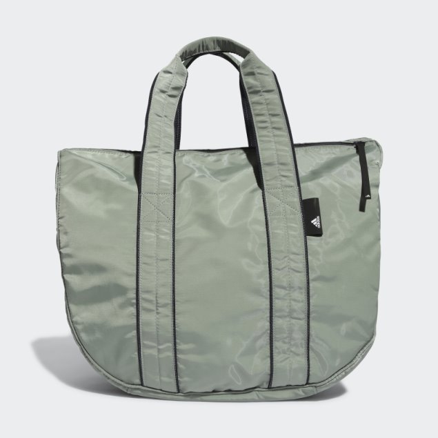Bolso De Hombro Studio Tote Adidas Plata Verde