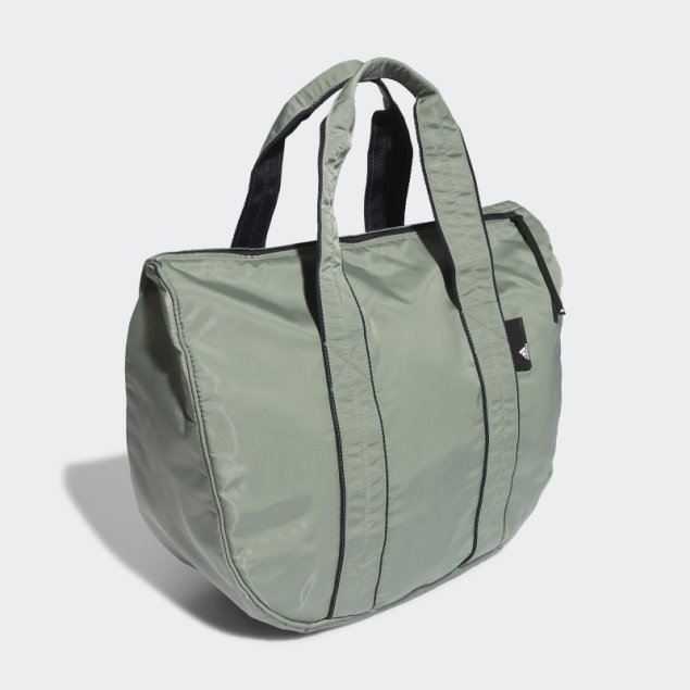 Bolso De Hombro Adidas Studio Tote Plata Verde