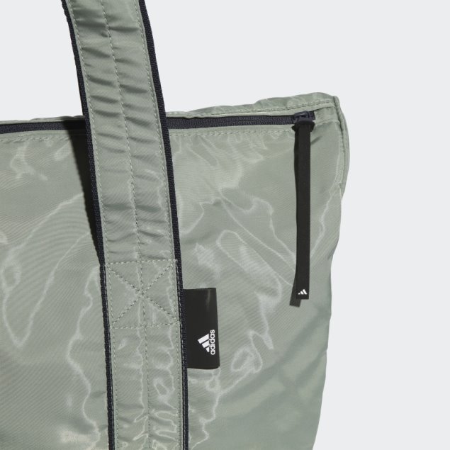 Bolso De Hombro Adidas Studio Tote Plata Verde