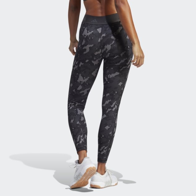 Adidas Leggins Grises Techfit Camo 7/8
