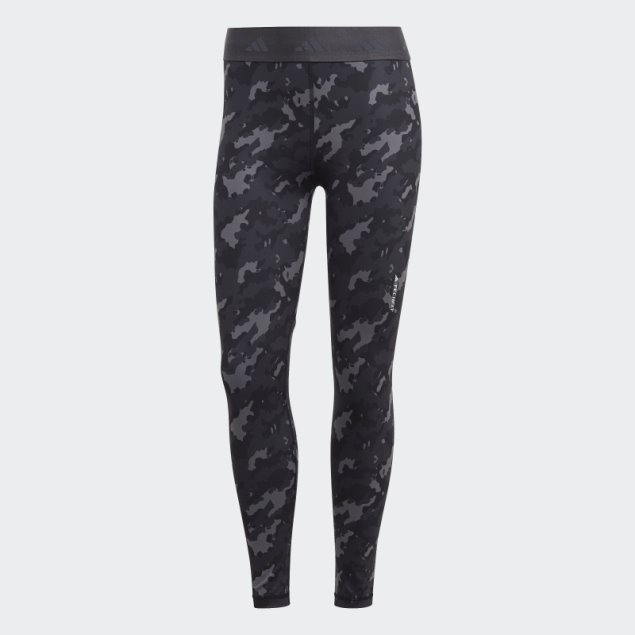 Adidas Leggins Grises Techfit Camo 7/8