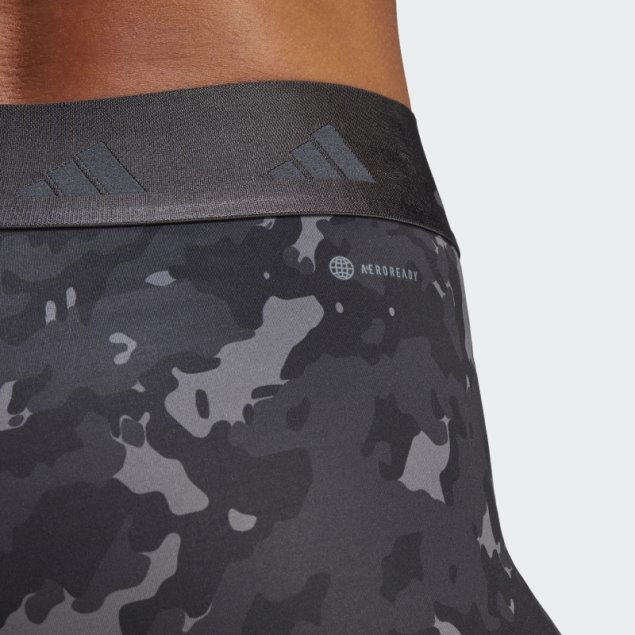 Gris Adidas Techfit Camo 7/8 Leggins