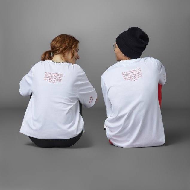 Camiseta Blanca San Valentin Adidas