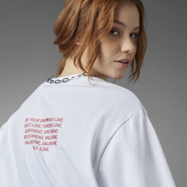 Camiseta Blanca San Valentin Adidas