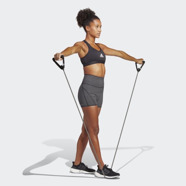 Sujetador De Entrenamiento De Sujeción Media Powerreact Negro Adidas