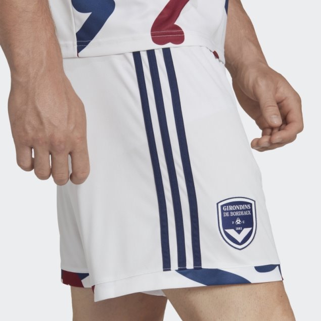Pantalón Corto Blanco Girondins De Burdeos 22/23 Segunda Equipación Adidas