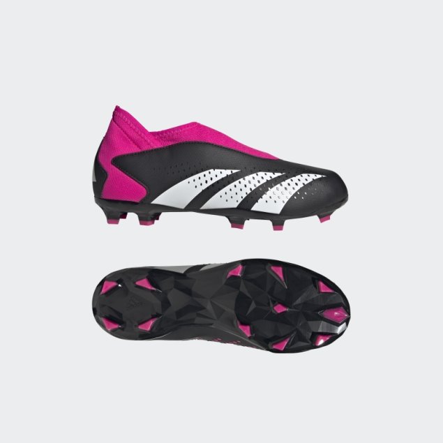 Adidas Predator Precision.3 Botas Para Terreno Firme Sin Cordones Rosa