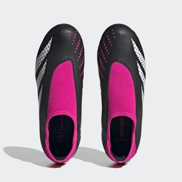 Adidas Predator Precision.3 Botas Para Terreno Firme Sin Cordones Rosa