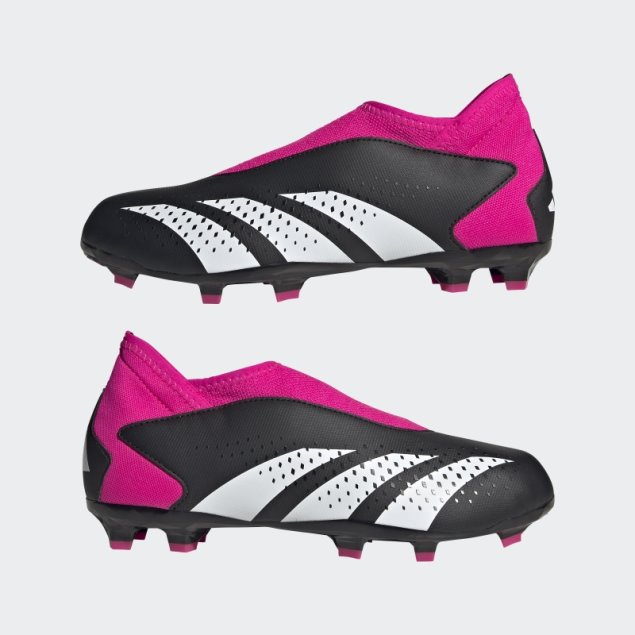 Adidas Predator Precision.3 Botas Para Terreno Firme Sin Cordones Rosa