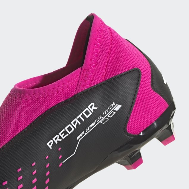 Adidas Predator Precision.3 Botas Para Terreno Firme Sin Cordones Rosa