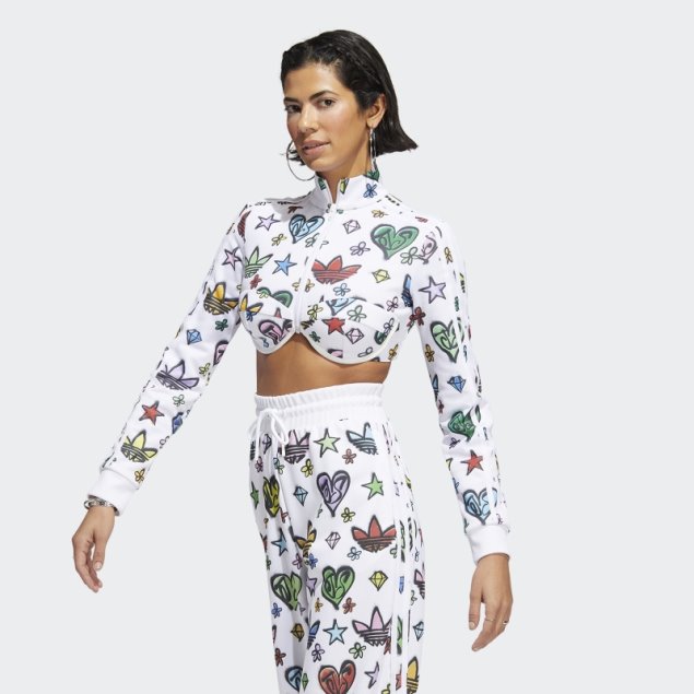 Camiseta Corta Adidas Jeremy Scott Monogram Blanca