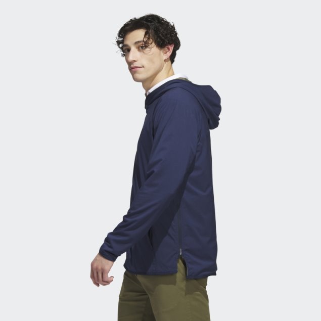 Sudadera Con Capucha De Golf Ligera Wind.rdy Go-to Azul Marino Adidas