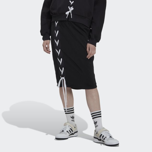 Adidas Falda Negra Con Cordones Always Original