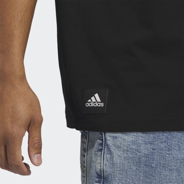 Adidas Sportswear Block Graphic Camiseta Negra Caliente