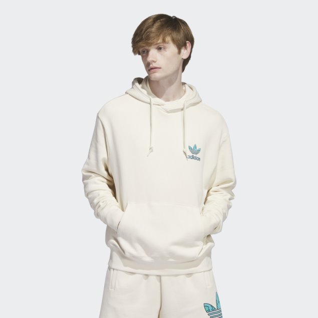 Sudadera Adidas Stacked Trefoil Earth Sin Teñir