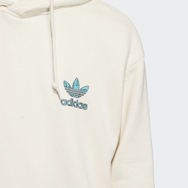 Sudadera Adidas Stacked Trefoil Earth Sin Teñir