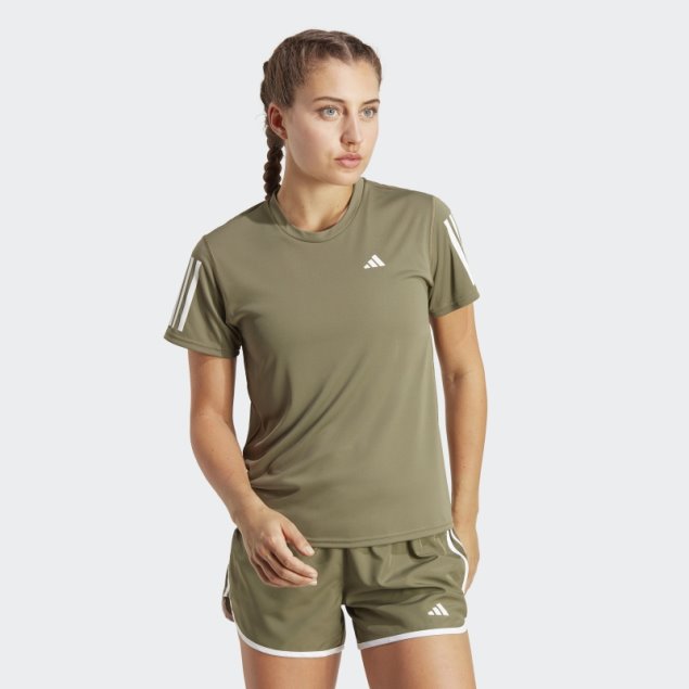 Camiseta Adidas Own The Run Verde Oliva
