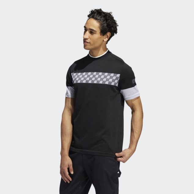 Polo Adidas Adicross A Cuadros Negro
