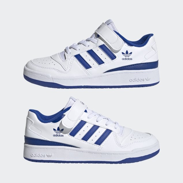 Zapatos Bajos Adidas Forum Blanco/azul Real