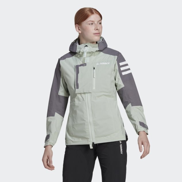 Adidas Terrex Xploric Rain.rdy Chaqueta De Senderismo Gris Rastro