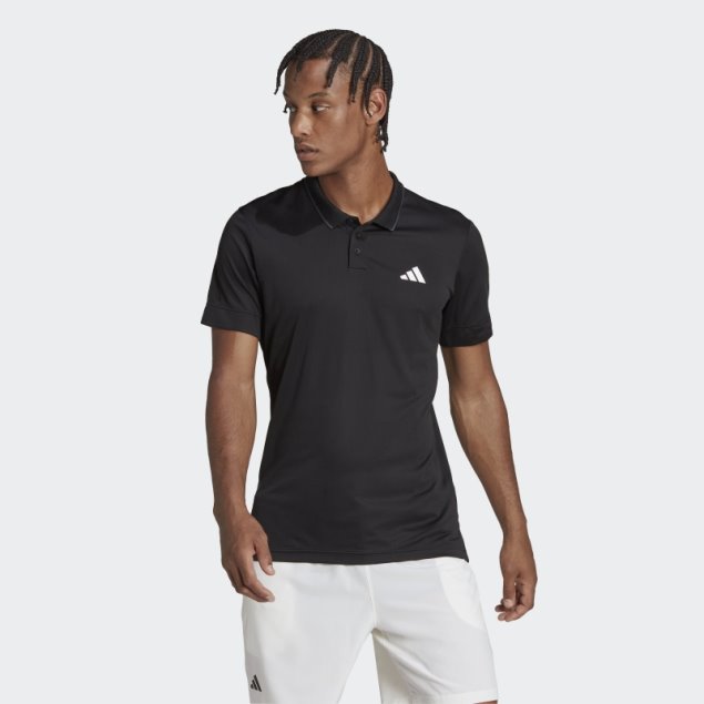 Polo De Tenis Freelift Adidas Negro