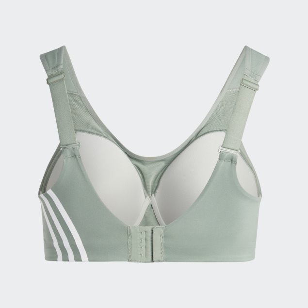 Adidas Tlrd Impact Training High-support Bra (talla Grande) Verde Plateado Caliente