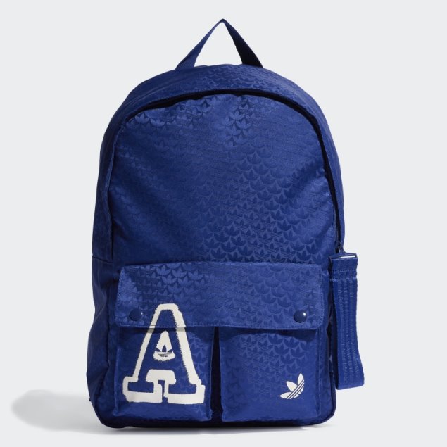 Mochila Trefoil Jacquard Monogram Adidas Victory Blue