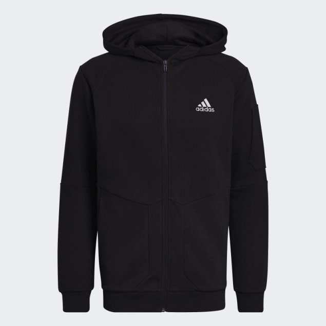 Sudadera Con Cremallera Completa Essentials4gameday Negra Adidas