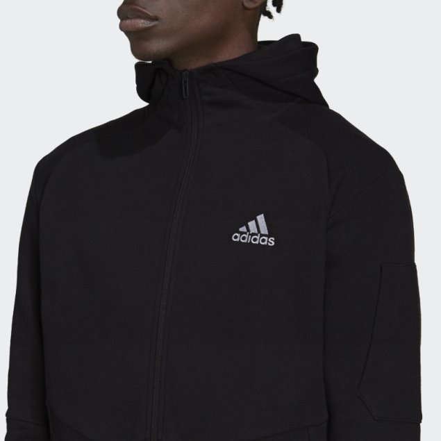 Sudadera Con Cremallera Completa Essentials4gameday Negra Adidas