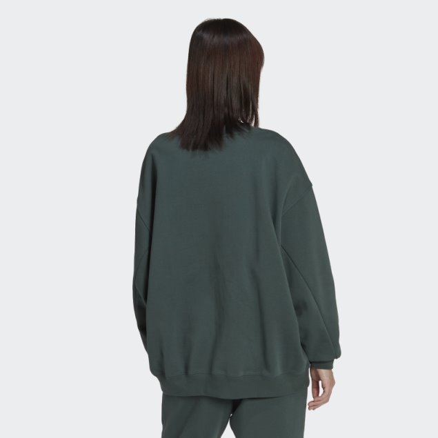Sudadera Oversize Adicolor Verde Mineral Adidas