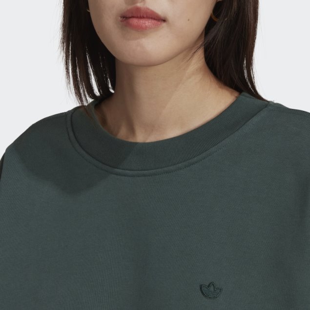 Sudadera Oversize Adicolor Verde Mineral Adidas