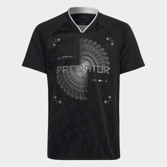 Camiseta Negra Adidas Predator Inspirada En El Fútbol