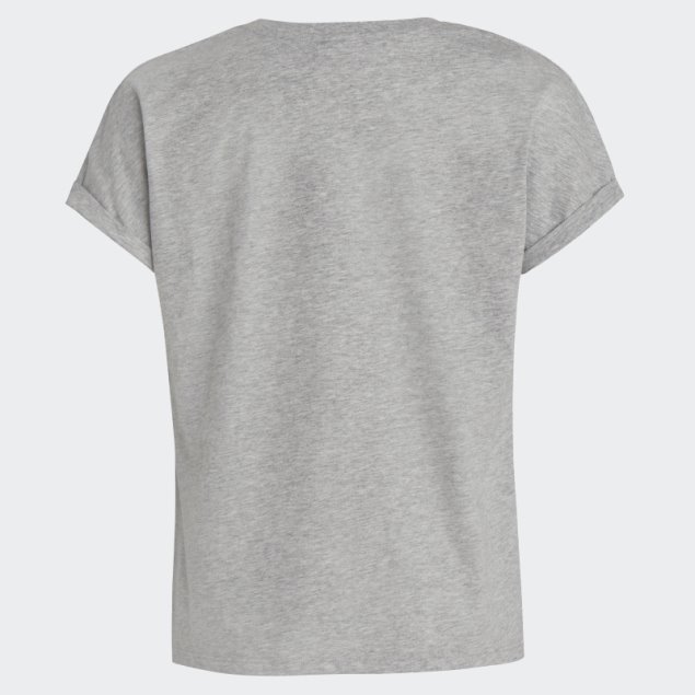 Camiseta Adidas Dolman Gris Jaspeado Medio (talla Extendida)