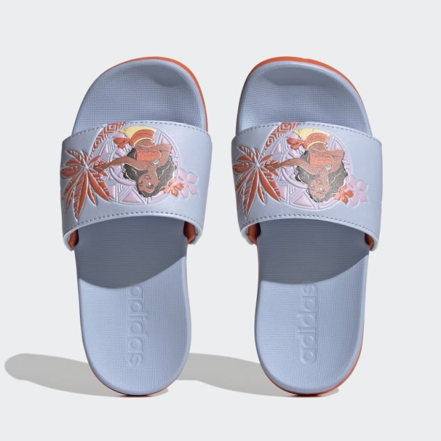 Chanclas Adidas X Disney Adilette Comfort Moana Caliente Azul Amanecer