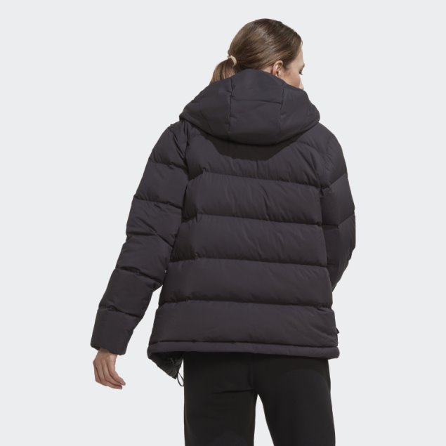 Chaqueta De Plumón Con Capucha Adidas Helionic Negra