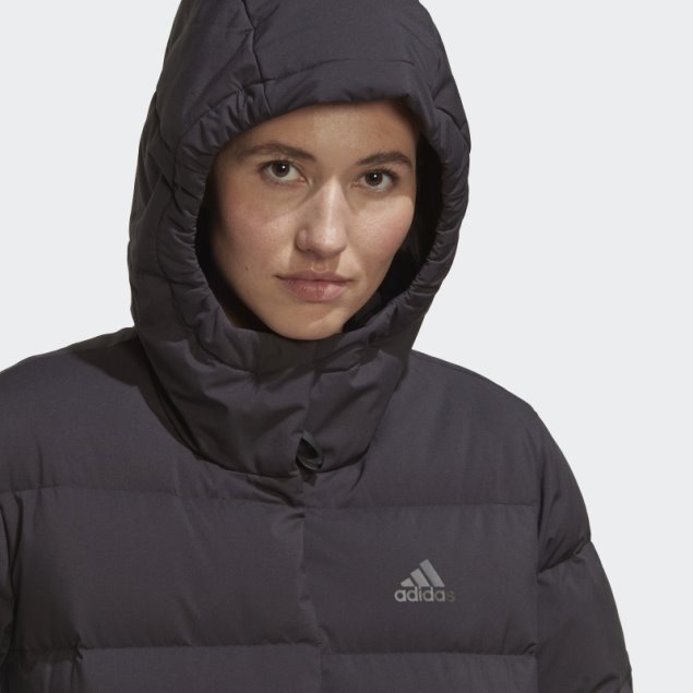Chaqueta De Plumón Con Capucha Adidas Helionic Negra