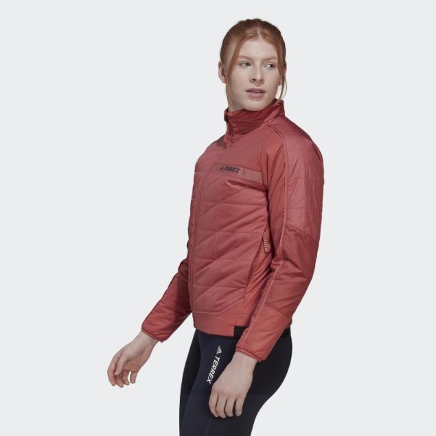 Adidas Terrex Chaqueta Con Aislamiento Multisintético Rojo