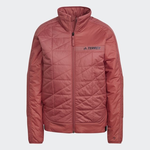 Adidas Terrex Chaqueta Con Aislamiento Multisintético Rojo