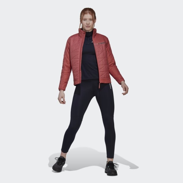 Adidas Terrex Chaqueta Con Aislamiento Multisintético Rojo
