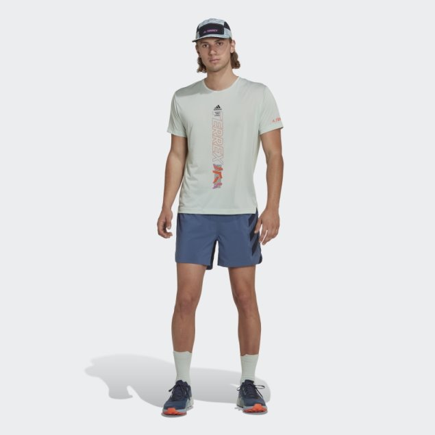 Pantalones Cortos Adidas Terrex Agravic Acero