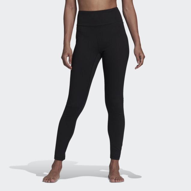 Polainas De Talle Alto Yoga Essentials Adidas Negro